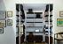 cabina armadio sofy-system in alluminio con mensole e cassettiere in legno nobilitato etnico